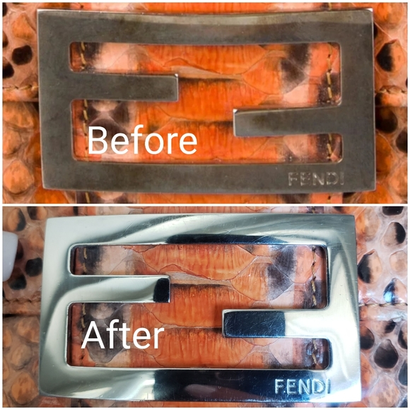 Authentic Pre-owned Fendi Baguette Python Wallet - Picture 11 of 16